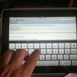 Escribir no teclado virtual