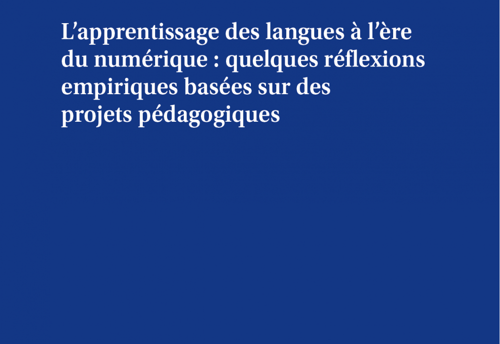 Nuevo libro T&P-MTCI-ETIV «L’apprentissage des langues à l’ère du numérique»